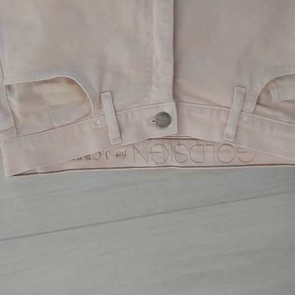 Goldsign for JCrew Light Peach Straight Leg Jeans - Picture 3 of 8